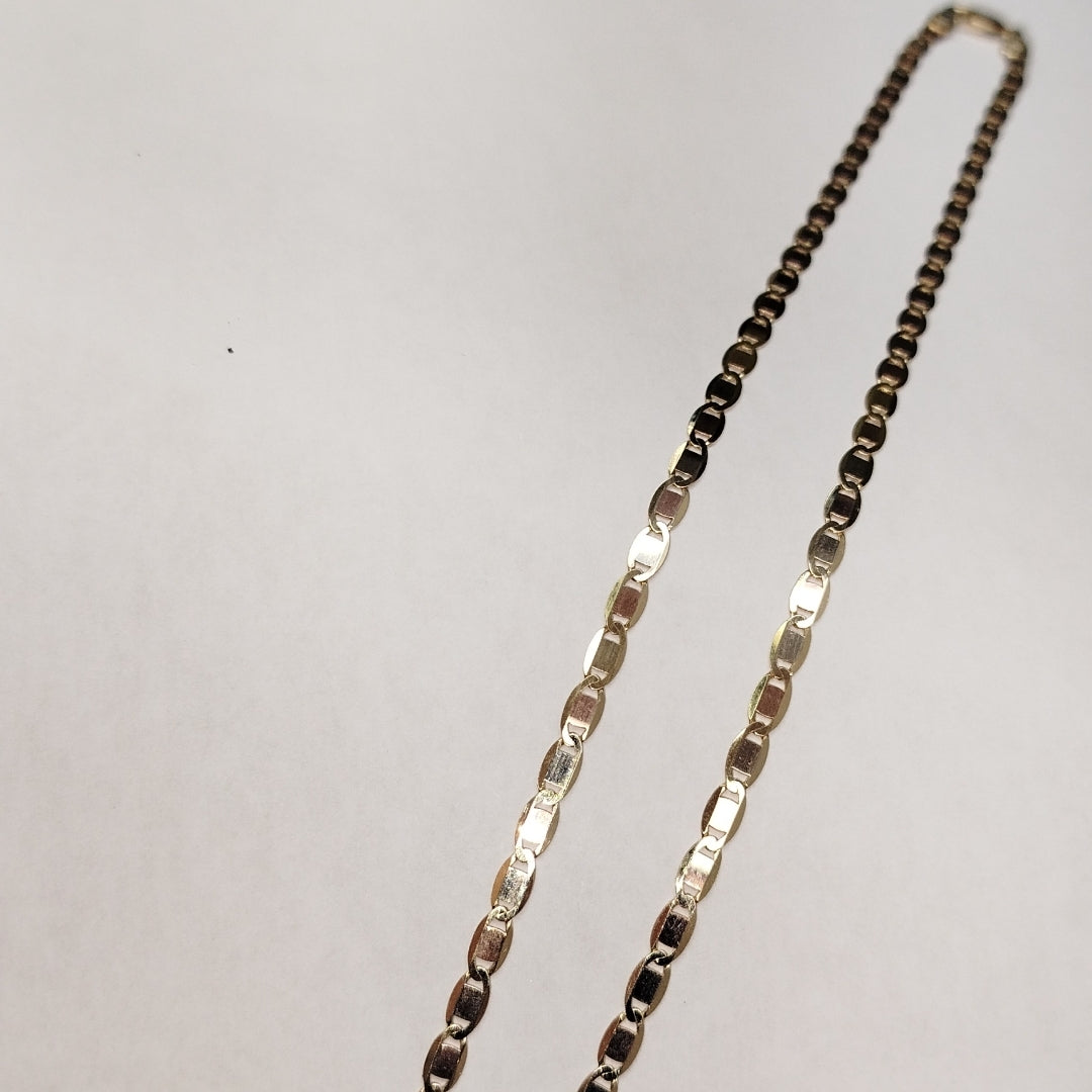 CADENAS VALENTINA/ESPEJO ORO 14K 9.8 (NUEVO)