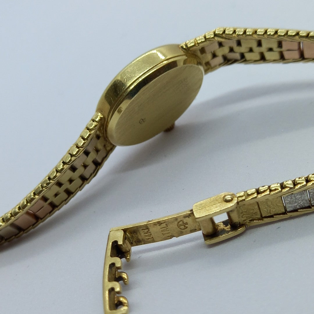 RELOJ CAJA ACERO PULSO ORO. ORO. 14 K 20 GRMS (SEMINUEVO)