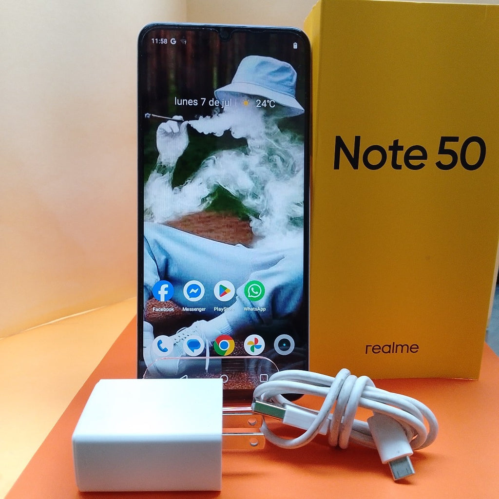 CELULAR REALME NOTE 50 RMX3834 (2024) 128 GB 4 GB RAM (SEMINUEVO)