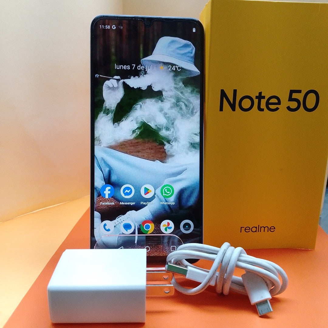 CELULAR REALME NOTE 50 RMX3834 (2024) 128 GB 4 GB RAM (SEMINUEVO)
