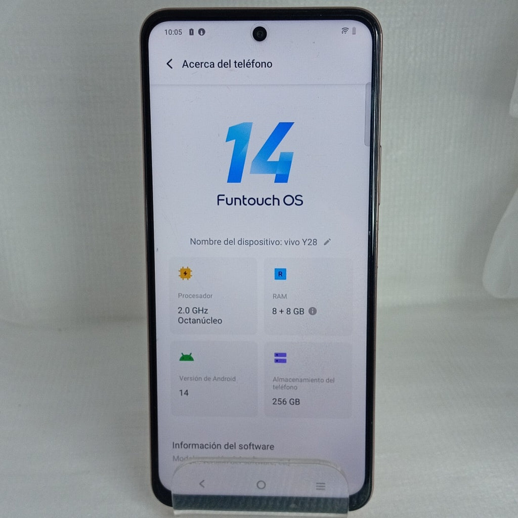 CELULAR VIVO Y28 V2352 256 GB 8 GB RAM (SEMINUEVO)