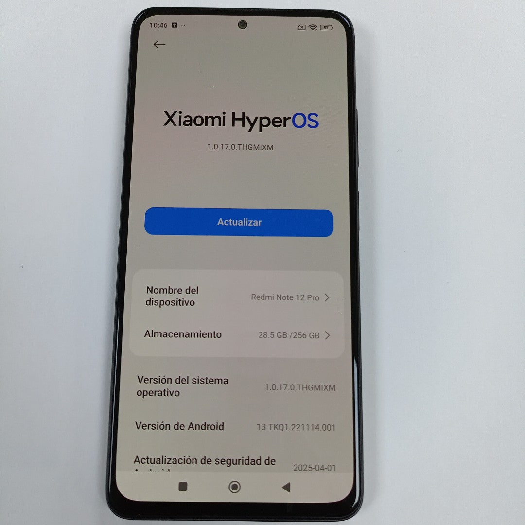 CELULAR XIAOMI REDMI NOTE 12 PRO 4G 2209116AG (2023) 256 GB 8 GB RAM (SEMINUEVO)