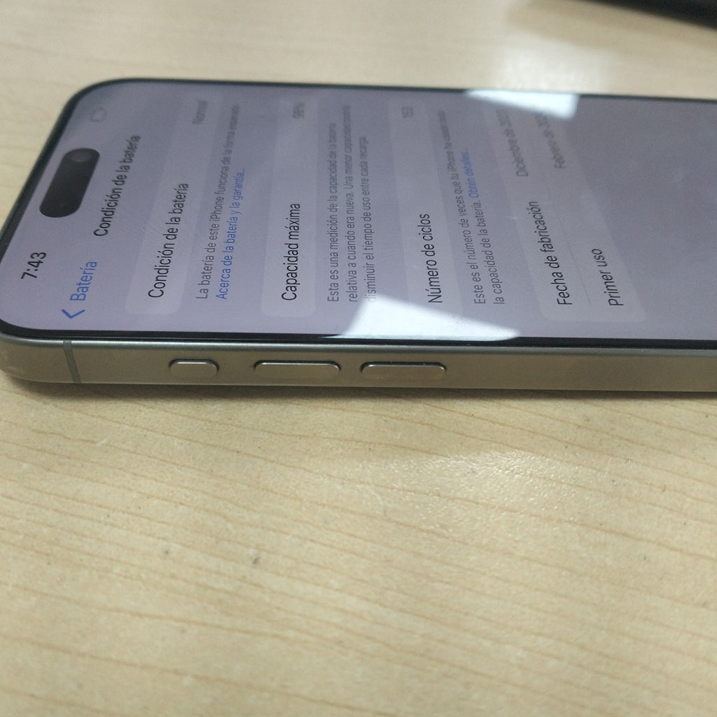 CELULAR APPLE IPHONE 15 PRO MAX A2849 (2023) 256 GB 8 GB RAM (SEMINUEVO)