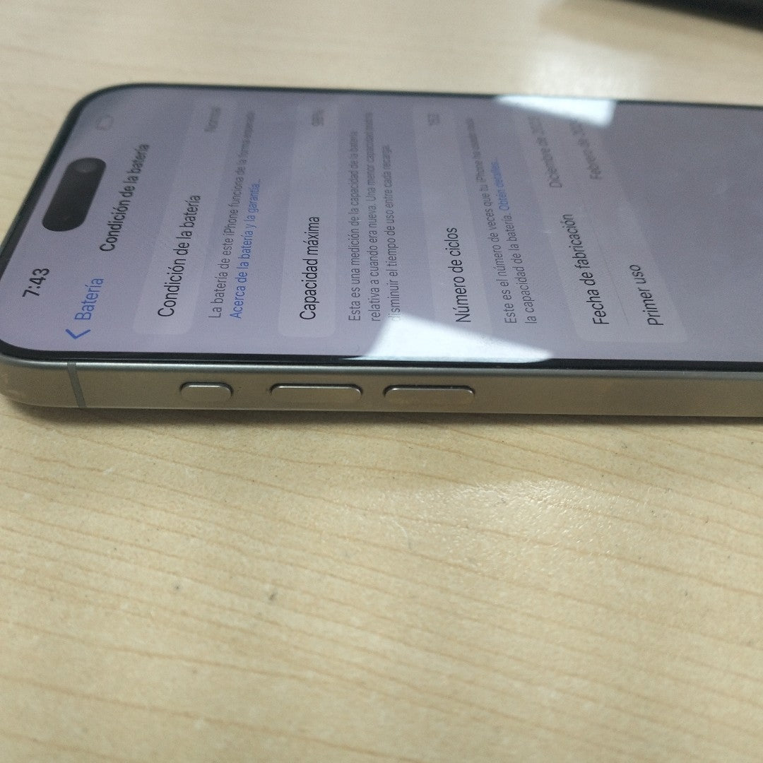 CELULAR APPLE IPHONE 15 PRO MAX A2849 (2023) 256 GB 8 GB RAM (SEMINUEVO)