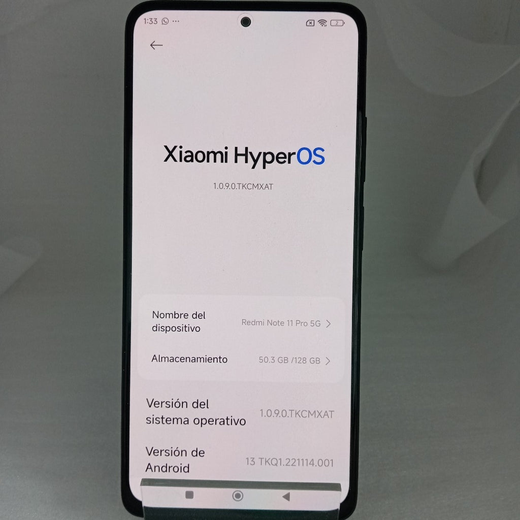 CELULAR XIAOMI REDMI NOTE 11 PRO 5G 2201116SG 128 GB 6 GB RAM (SEMINUEVO)