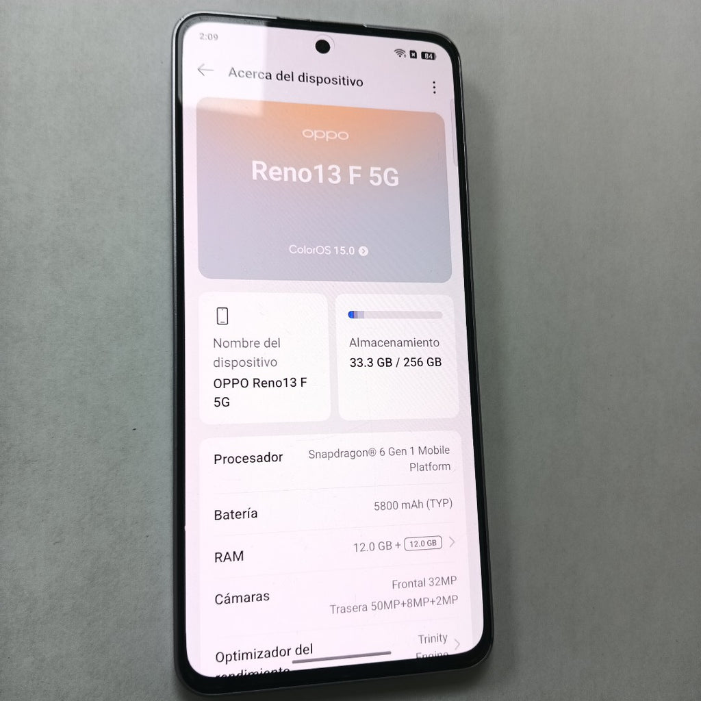 CELULAR OPPO  RENO 13F 5G CPH2699 (2025) 256 GB 12 GB RAM (SEMINUEVO)