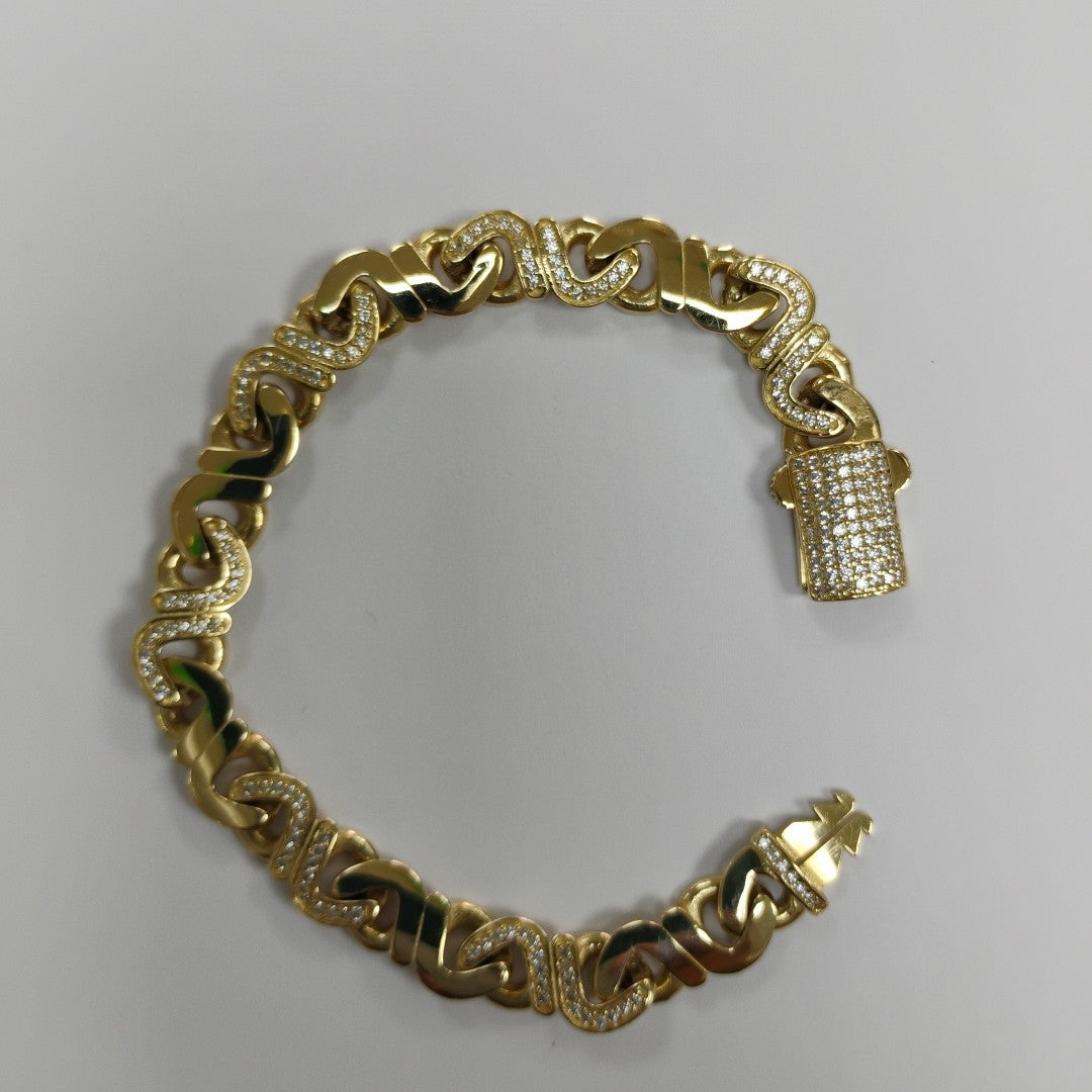 PULSERAS DAMA ORO 14K 15.5 (NUEVO)