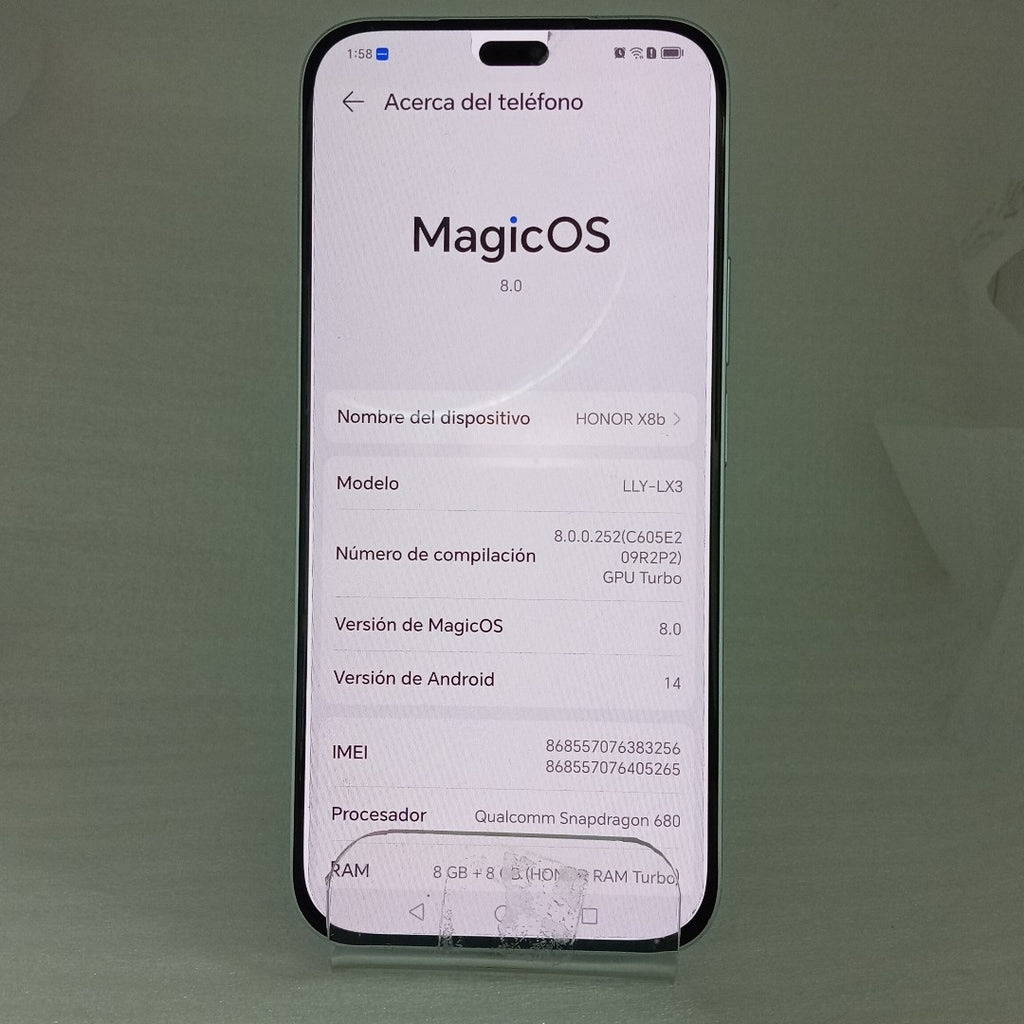 CELULAR HONOR X8B LLY-LX3 (2023) 512 GB 8 GB RAM (SEMINUEVO)