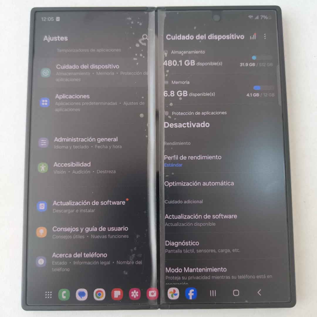 CELULAR SAMSUNG GALAXY Z FOLD6 SM-F956B 512 GB 12 GB RAM (SEMINUEVO)