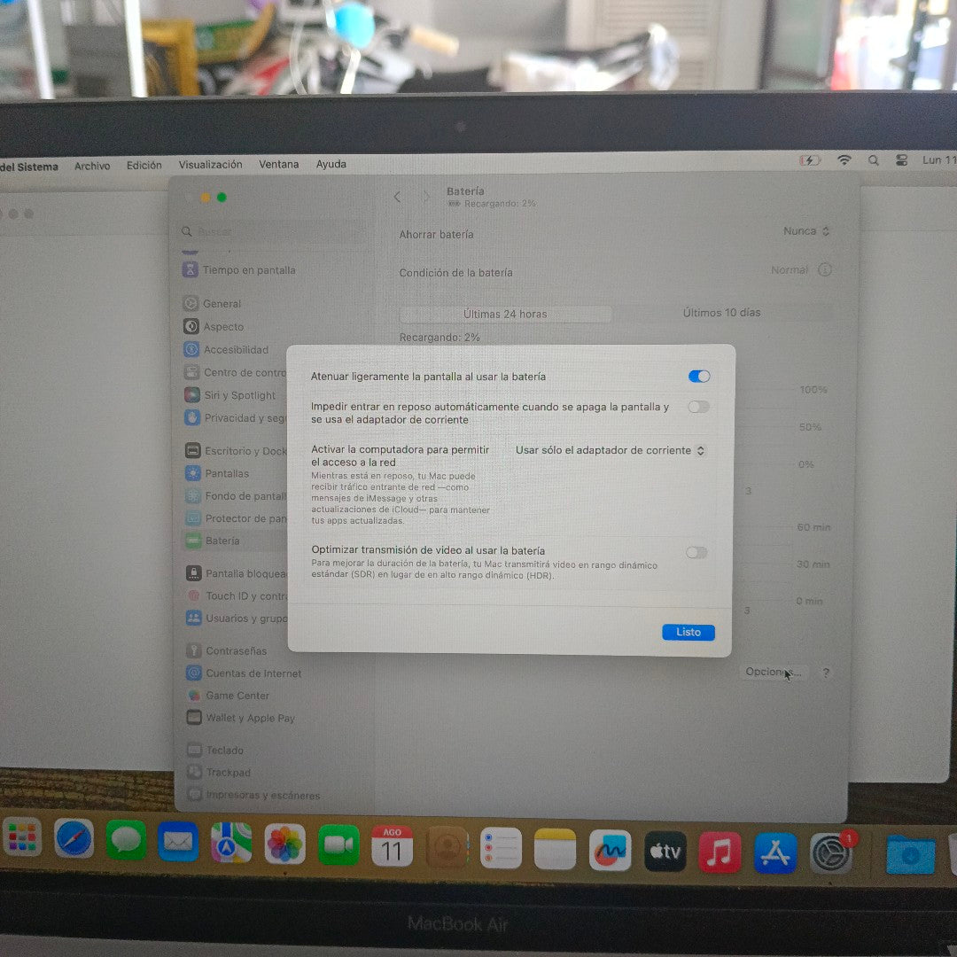 LAPTOP APPLE MACBOOK AIR 13" 2020 3.2 A2337 256 GB SSD 8 GB RAM (SEMINUEVO)
