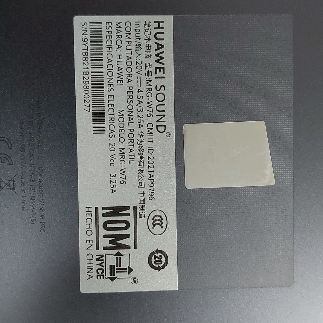 LAPTOP HUAWEI MATEBOOK X PRO MRG-W76 (2022) 1 TB SSD 16 GB RAM (SEMINUEVO)