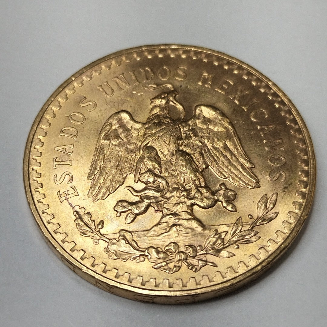 Moneda Centenario Cincuenta Pesos Oro Mexicano 21.6K