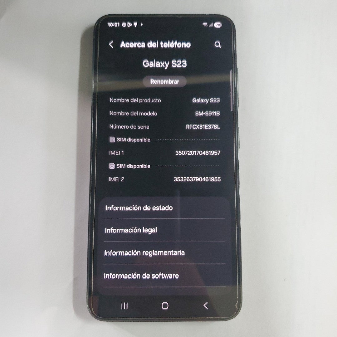 CELULAR SAMSUNG GALAXY S23 SM-S911B 128 GB 8 GB RAM (SEMINUEVO)