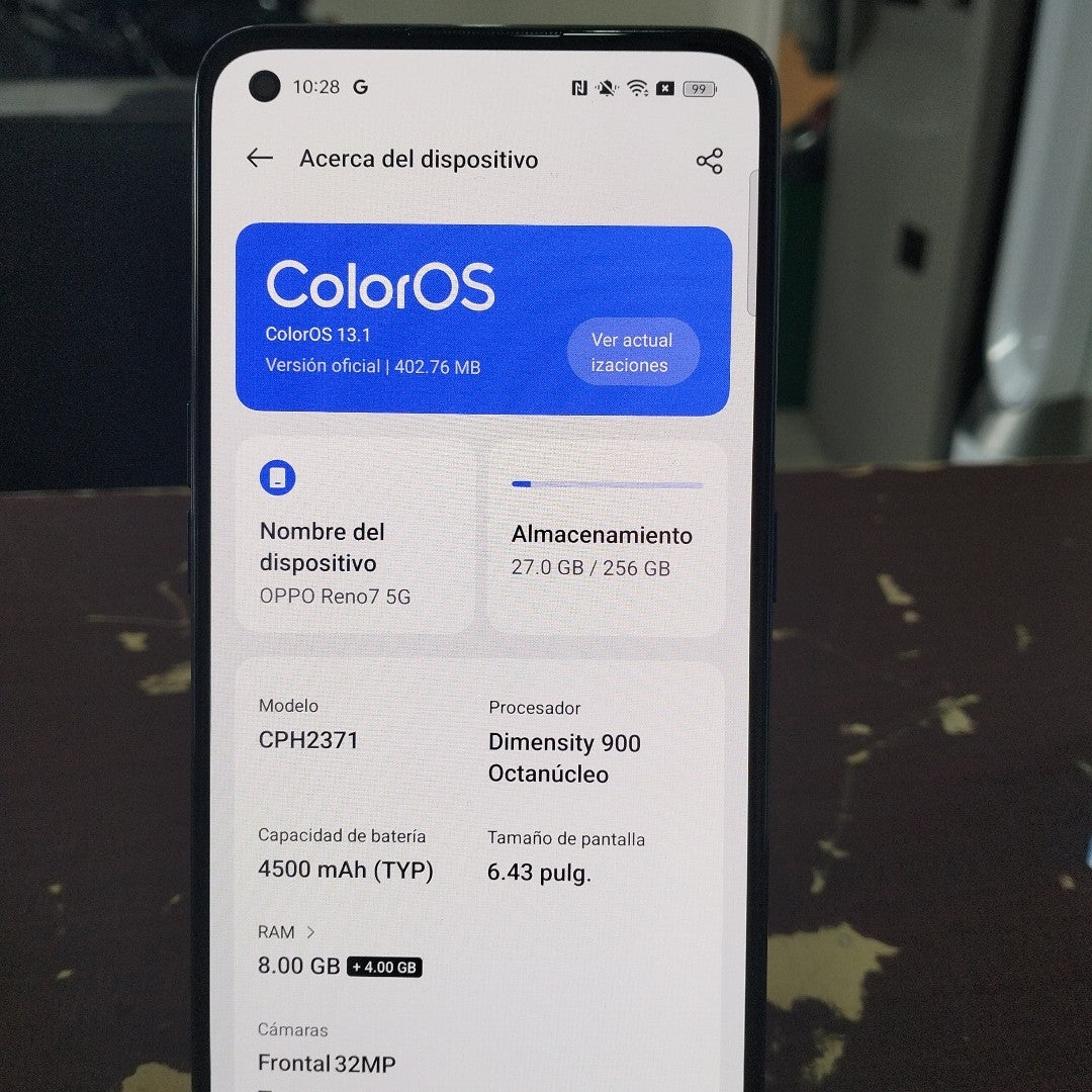 CELULAR OPPO  RENO7 5G CPH2371 256 GB 8 GB RAM (SEMINUEVO)
