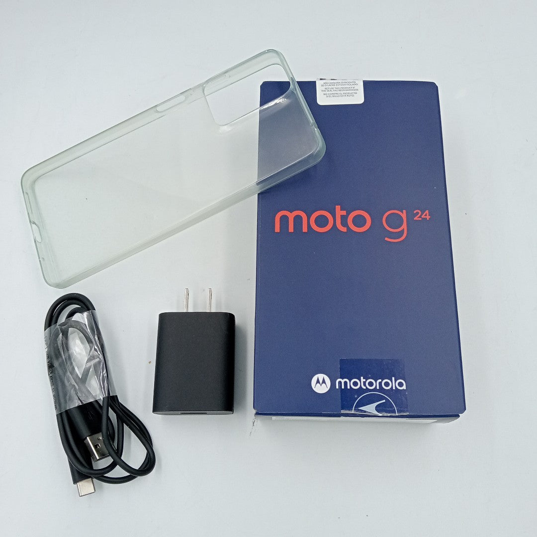 CELULAR MOTOROLA MOTO G24 XT2423-1 (2024) 256 GB 4 GB RAM (SEMINUEVO)
