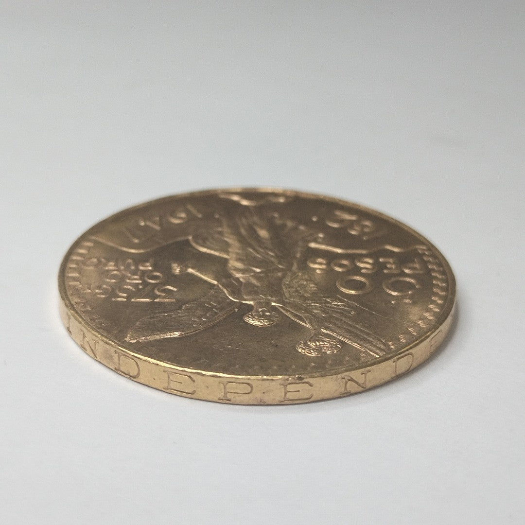 Moneda Centenario Cincuenta Pesos Oro Mexicano 21.6K