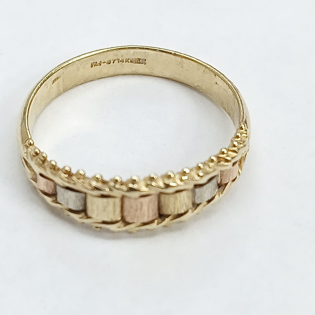 ANILLITO ORO COMBINADO 14 K 3,30 GRMS (SEMINUEVO)