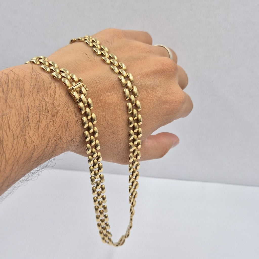 GARGANTILLA. ORO. 14 K 29 GRMS (SEMINUEVO)