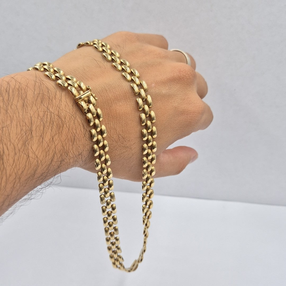 GARGANTILLA. ORO. 14 K 29 GRMS (SEMINUEVO)