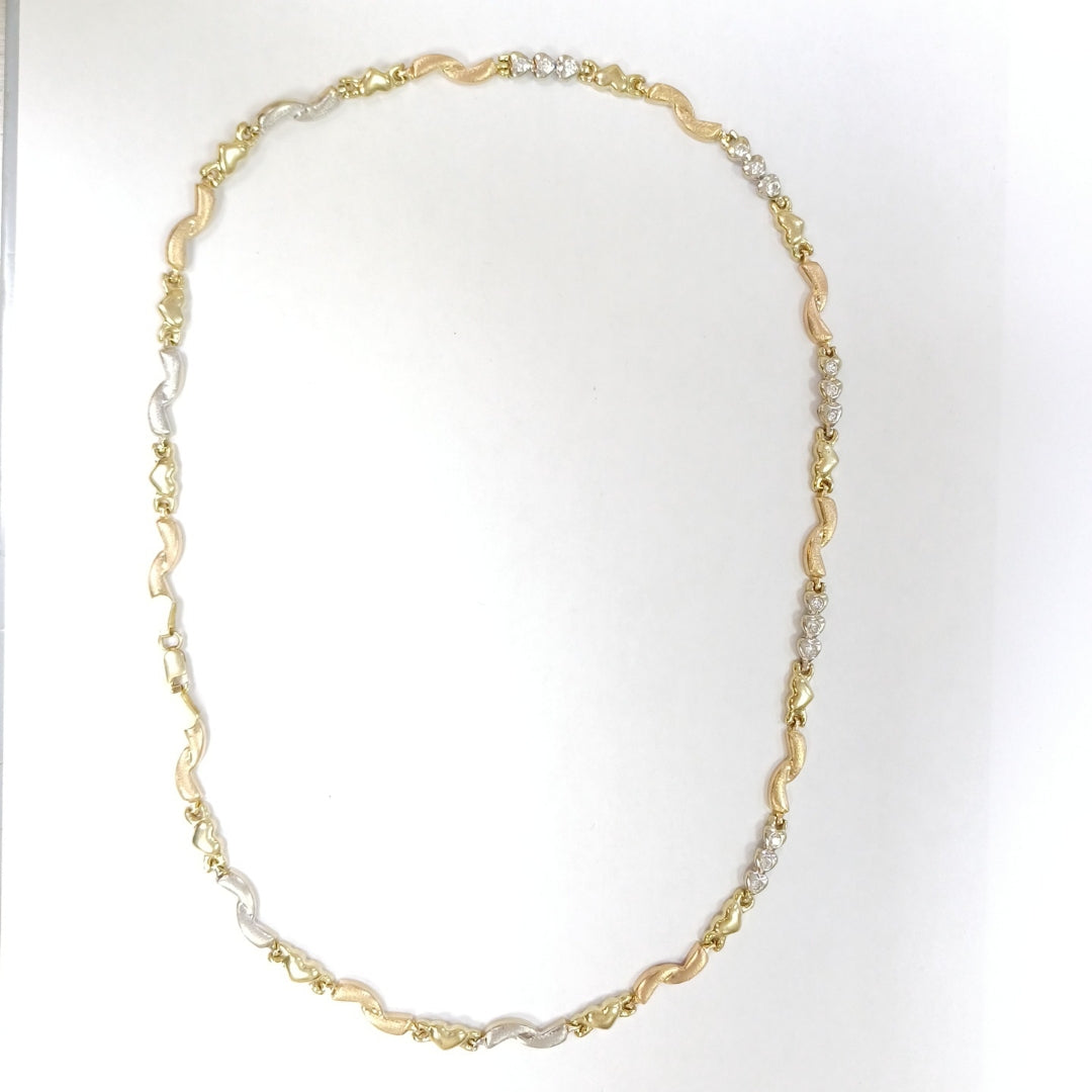 GARGANTILLA ORO,ORO COMBINADO 14 K 12,40 GRMS (SEMINUEVO)