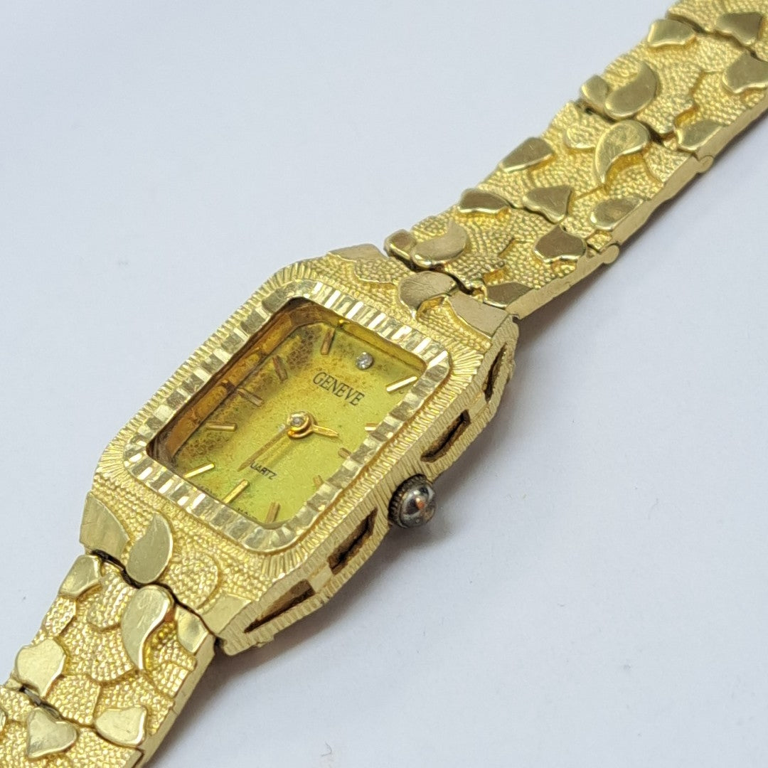 RELOJ CAJA ACERO PULSO ORO ORO 10 K 25,80 GRMS (SEMINUEVO)