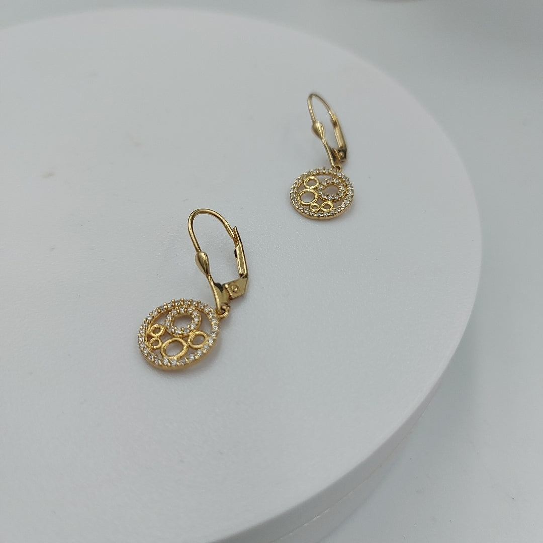 BROQUELES ORO 14K 2.7 (NUEVO)