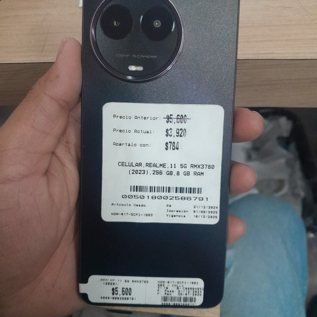CELULAR REALME 11 5G RMX3780 (2023) 256 GB 8 GB RAM