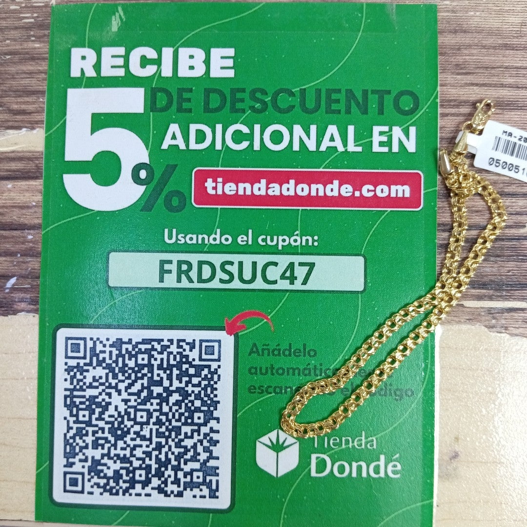 PULSERAS CABALLERO ORO 14K 1.8 (NUEVO)