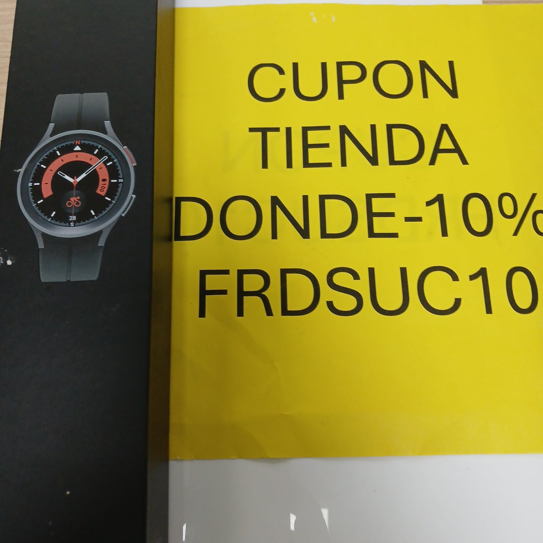 SMARTWATCH SAMSUNG GALAXY WATCH 5 PRO SM-R920 45 MM GPS (SEMINUEVO)