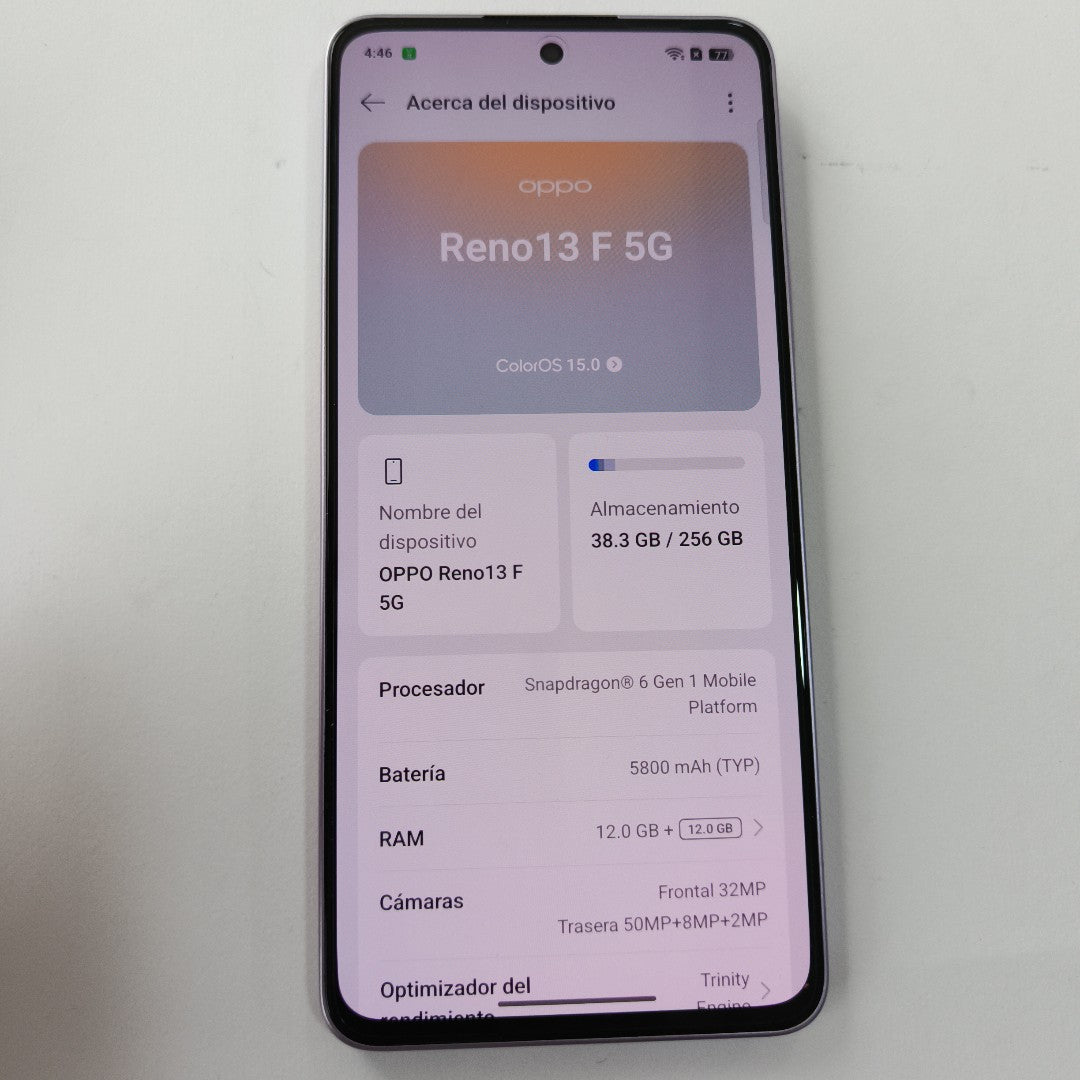 CELULAR OPPO  RENO 13F 5G CPH2699 (2025) 256 GB 12 GB RAM (SEMINUEVO)