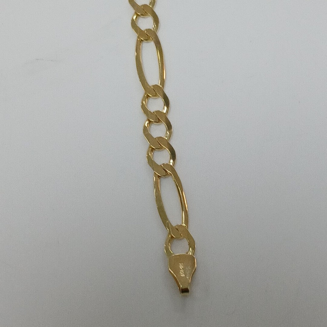 PULSERAS CABALLERO CARTIER 3 1 AMARILLA ORO 14K 6.4 (NUEVO)
