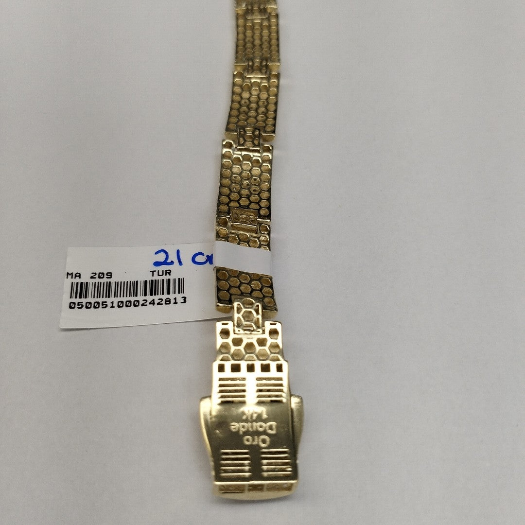 PULSERAS CABALLERO ORO 14K 17.8 (NUEVO)