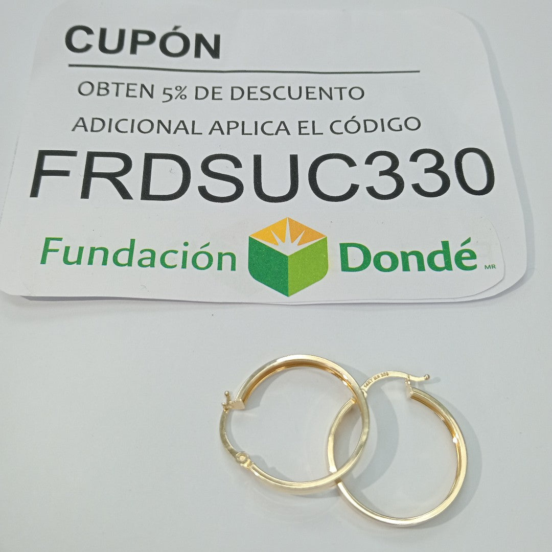 ARRACADAS ORO 14K 1.9 (NUEVO)