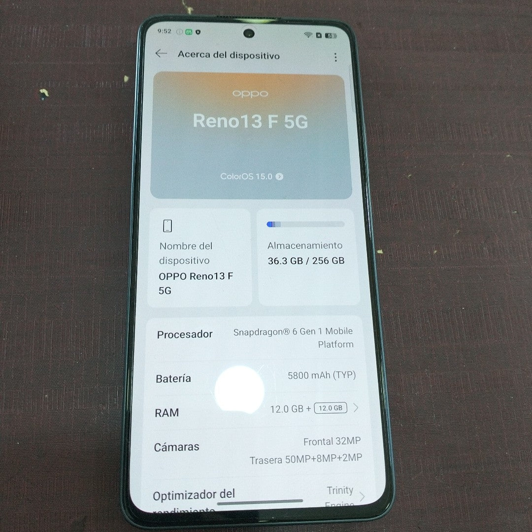 CELULAR OPPO  RENO 13F 5G CPH2699 (2025) 256 GB 12 GB RAM (SEMINUEVO)