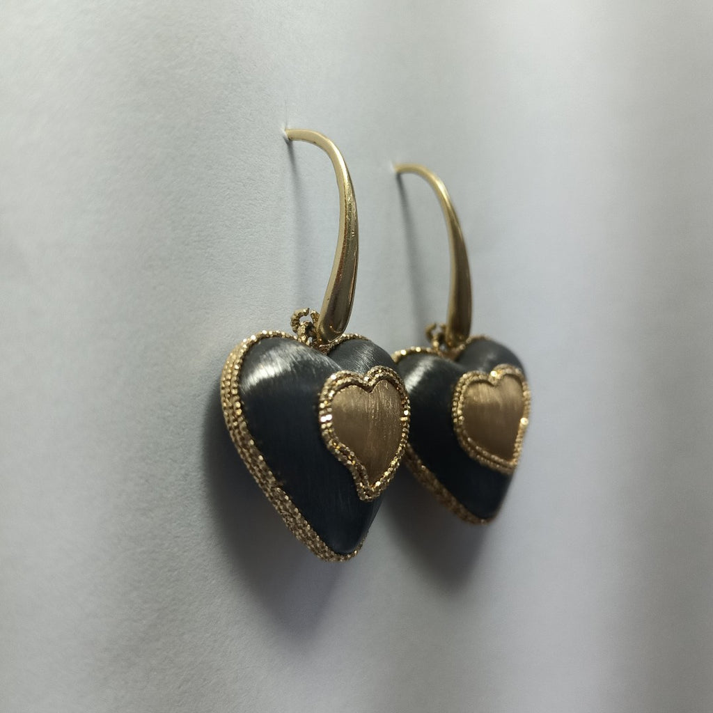 ARETES PAR ORO COMBINADO 14 K 7,50 GRMS (SEMINUEVO)