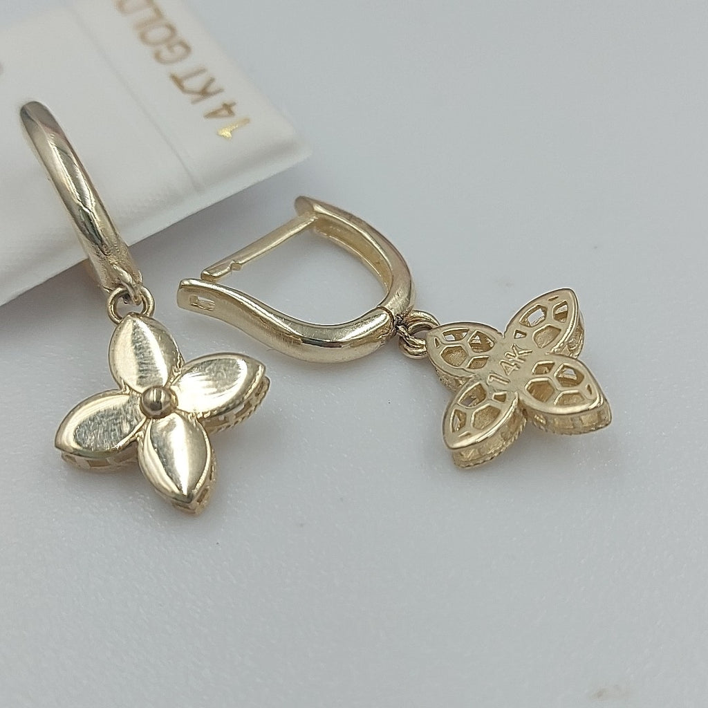 BROQUELES ORO 14K 3.2 (NUEVO)