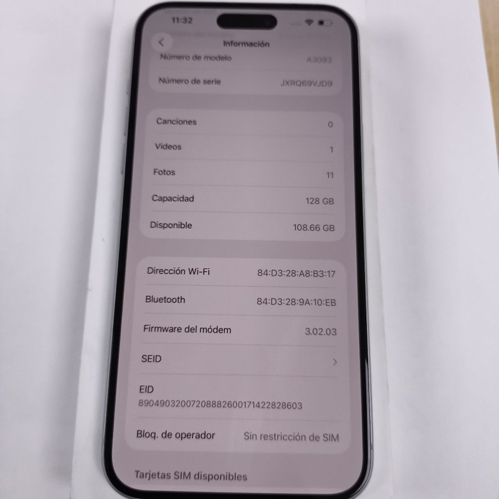 CELULAR APPLE IPHONE 15 PLUS A3093 (2023) 128 GB 6 GB RAM (SEMINUEVO)