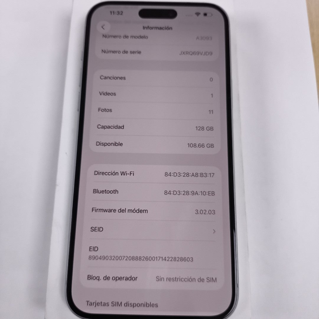 CELULAR APPLE IPHONE 15 PLUS A3093 (2023) 128 GB 6 GB RAM (SEMINUEVO)