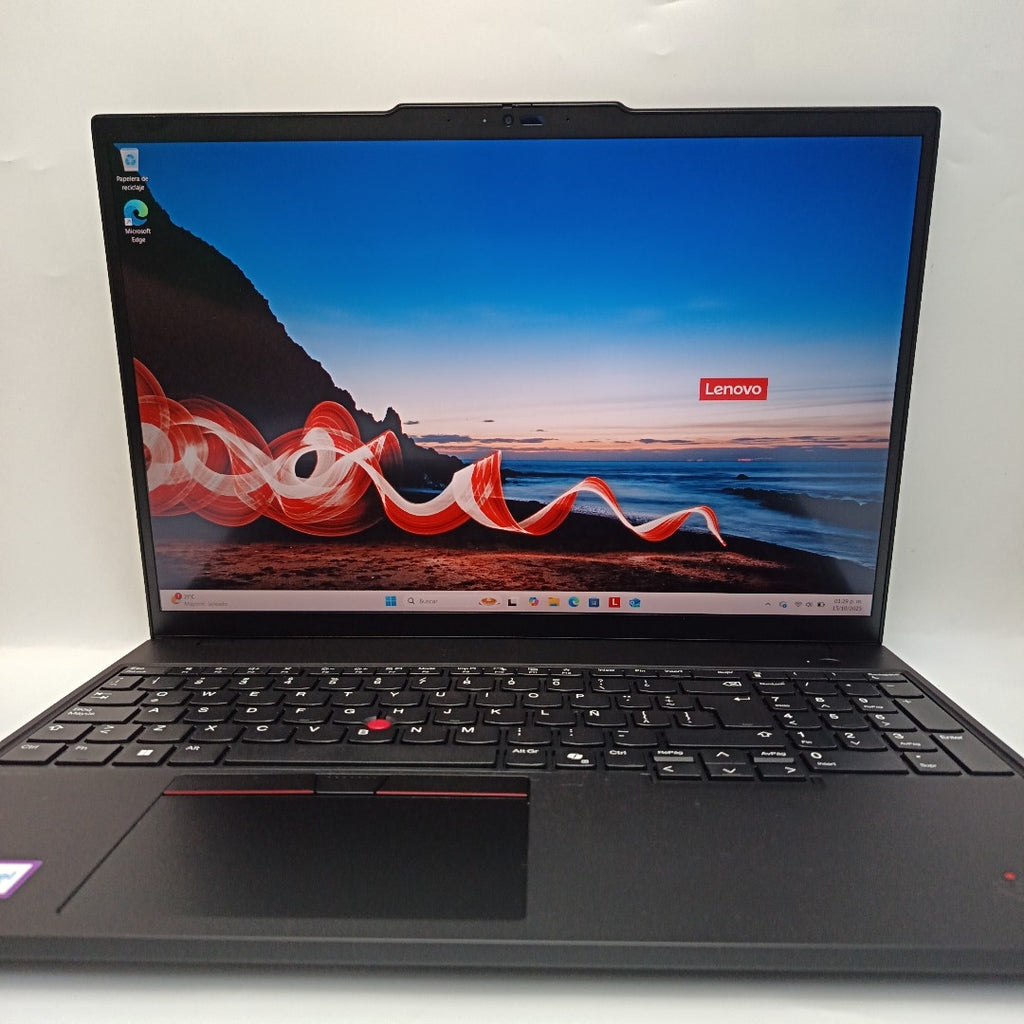 LAPTOP LENOVO THINKPAD T16 GEN 3 (2025) 512 GB SSD 16 GB RAM (SEMINUEVO)