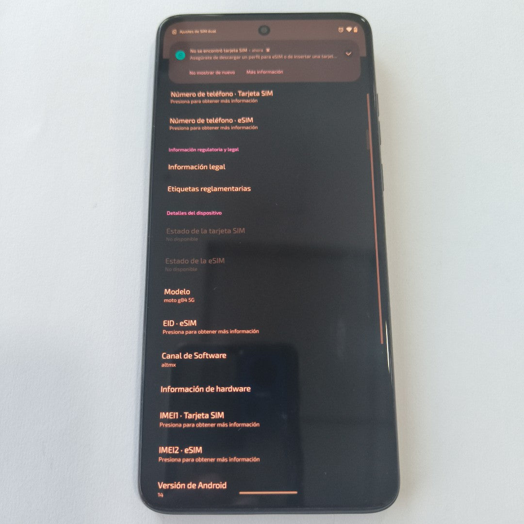 CELULAR MOTOROLA MOTO G84 XT2347-1 (2023) 256 GB 8 GB RAM (SEMINUEVO)
