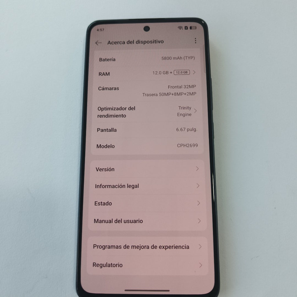 CELULAR OPPO  RENO 13F 5G CPH2699 (2025) 256 GB 12 GB RAM (SEMINUEVO)