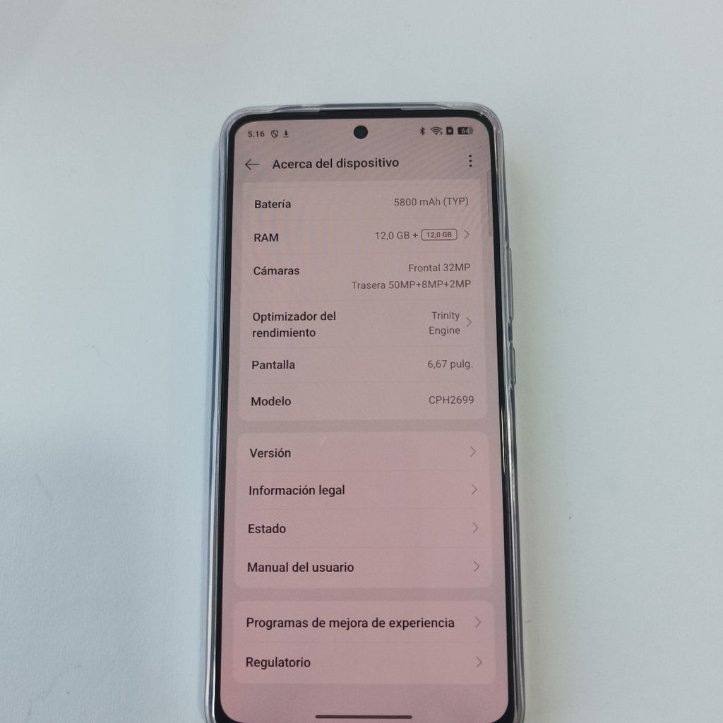 CELULAR OPPO  RENO 13F 5G CPH2699 (2025) 256 GB 12 GB RAM (SEMINUEVO)