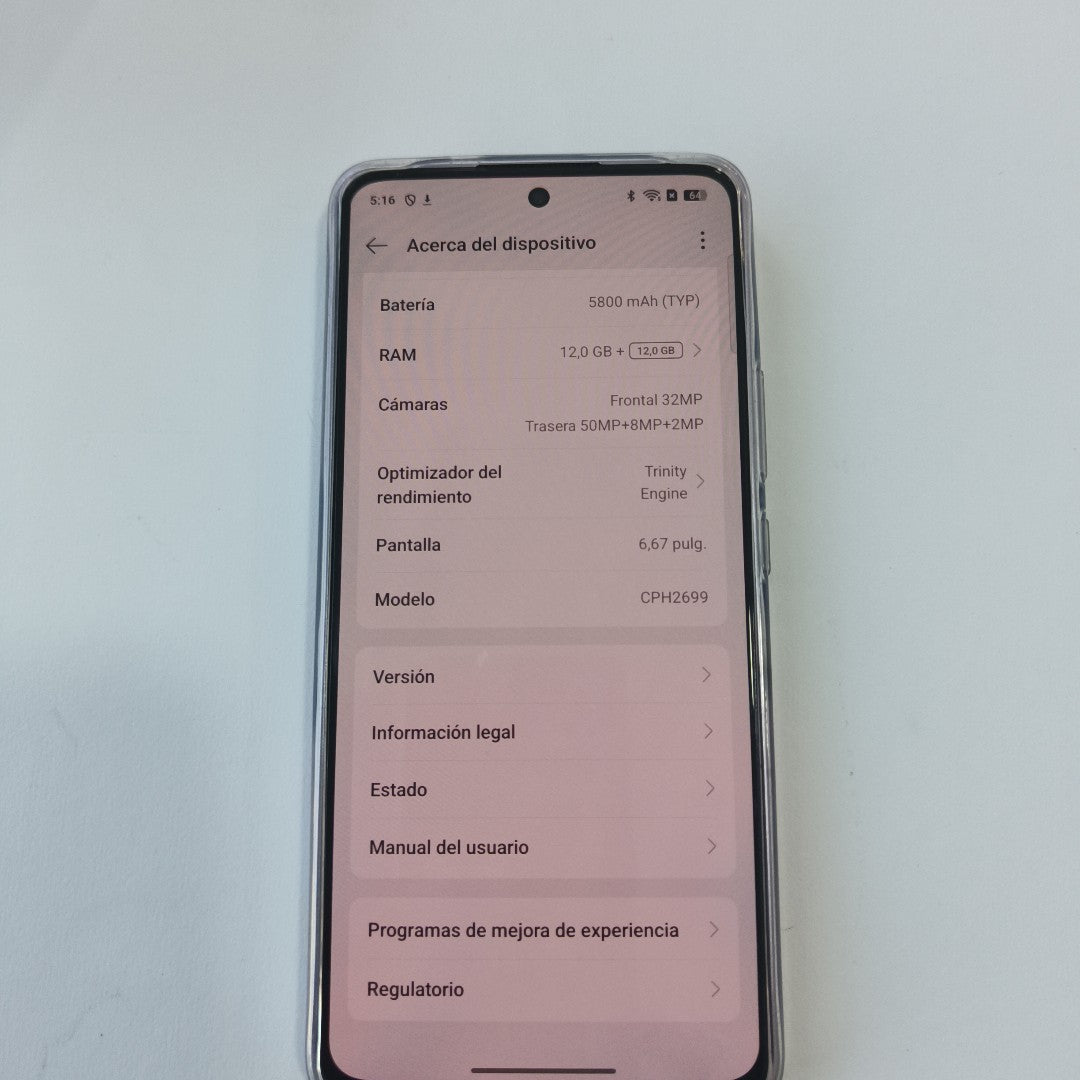 CELULAR OPPO  RENO 13F 5G CPH2699 (2025) 256 GB 12 GB RAM (SEMINUEVO)