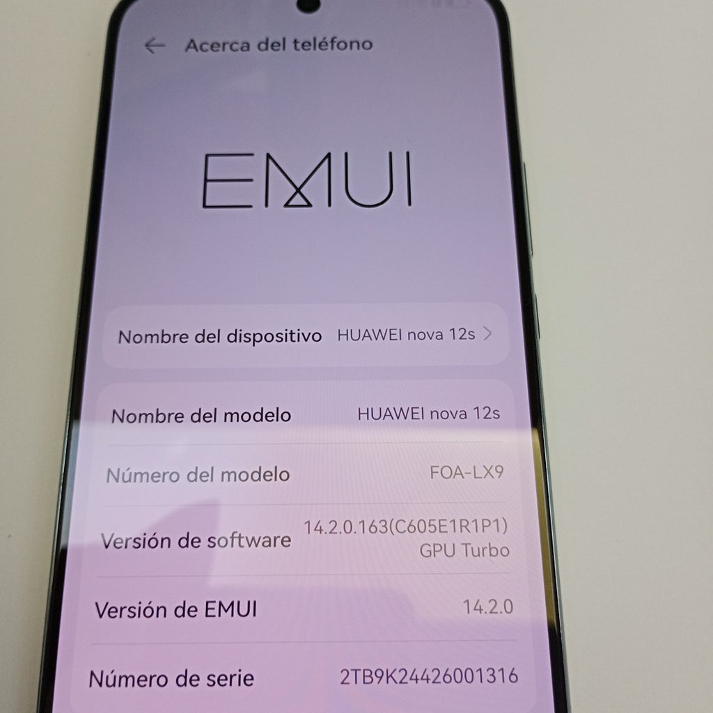 CELULAR HUAWEI NOVA 12S FOA-LX9 (2024) 256 GB 8 GB RAM (SEMINUEVO)