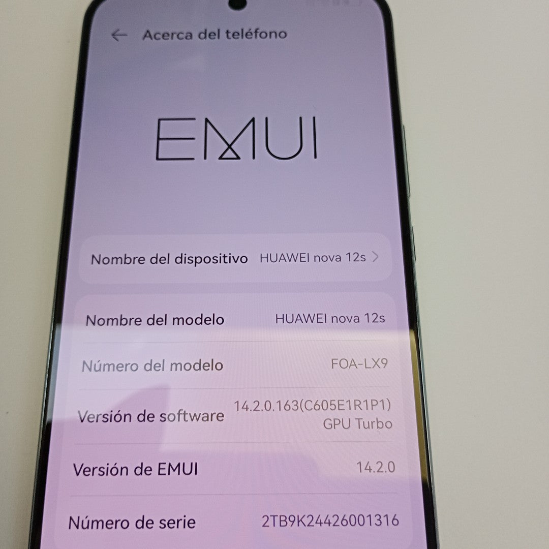 CELULAR HUAWEI NOVA 12S FOA-LX9 (2024) 256 GB 8 GB RAM (SEMINUEVO)