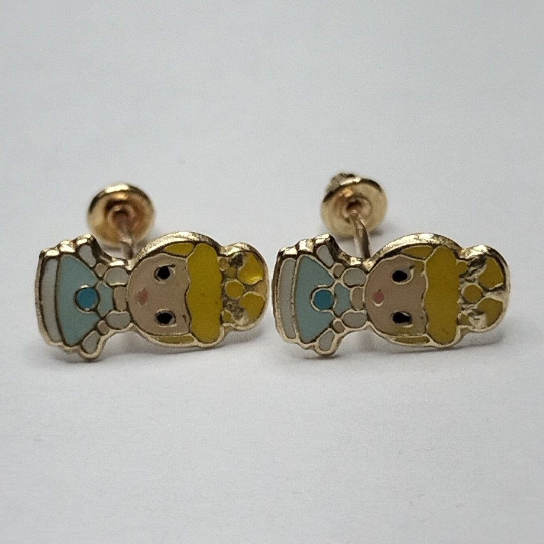 BROQUELES ORO 10K 1 (NUEVO)