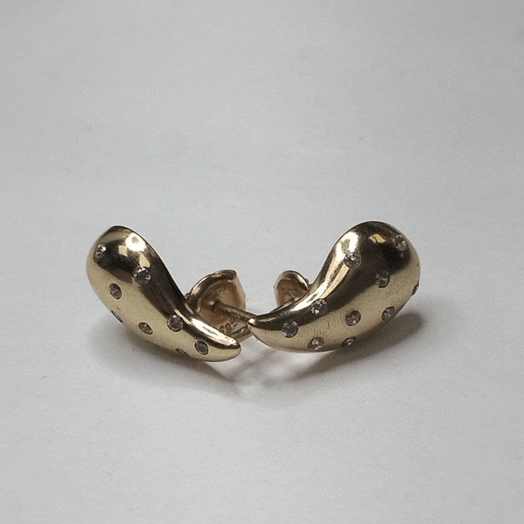BROQUELES ORO 14K 2 (NUEVO)