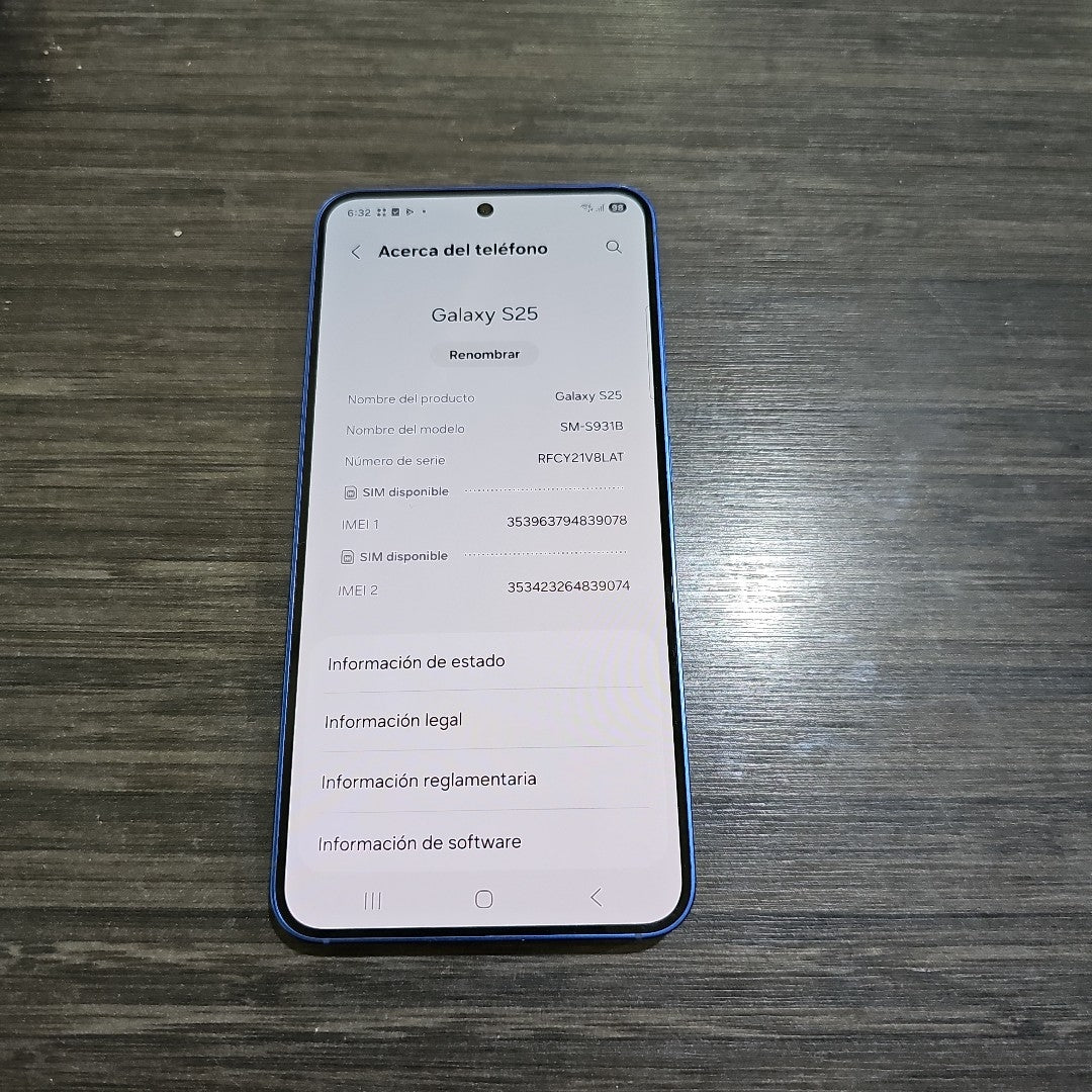 CELULAR SAMSUNG GALAXY S25 SM-S931B (2025) 256 GB 12 GB RAM