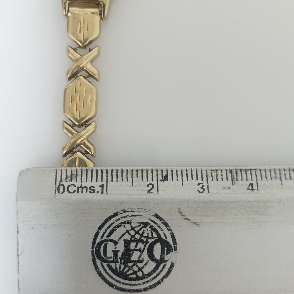 RELOJ CAJA ACERO PULSO ORO. ORO. 8 K 14.7 GRMS (SEMINUEVO)