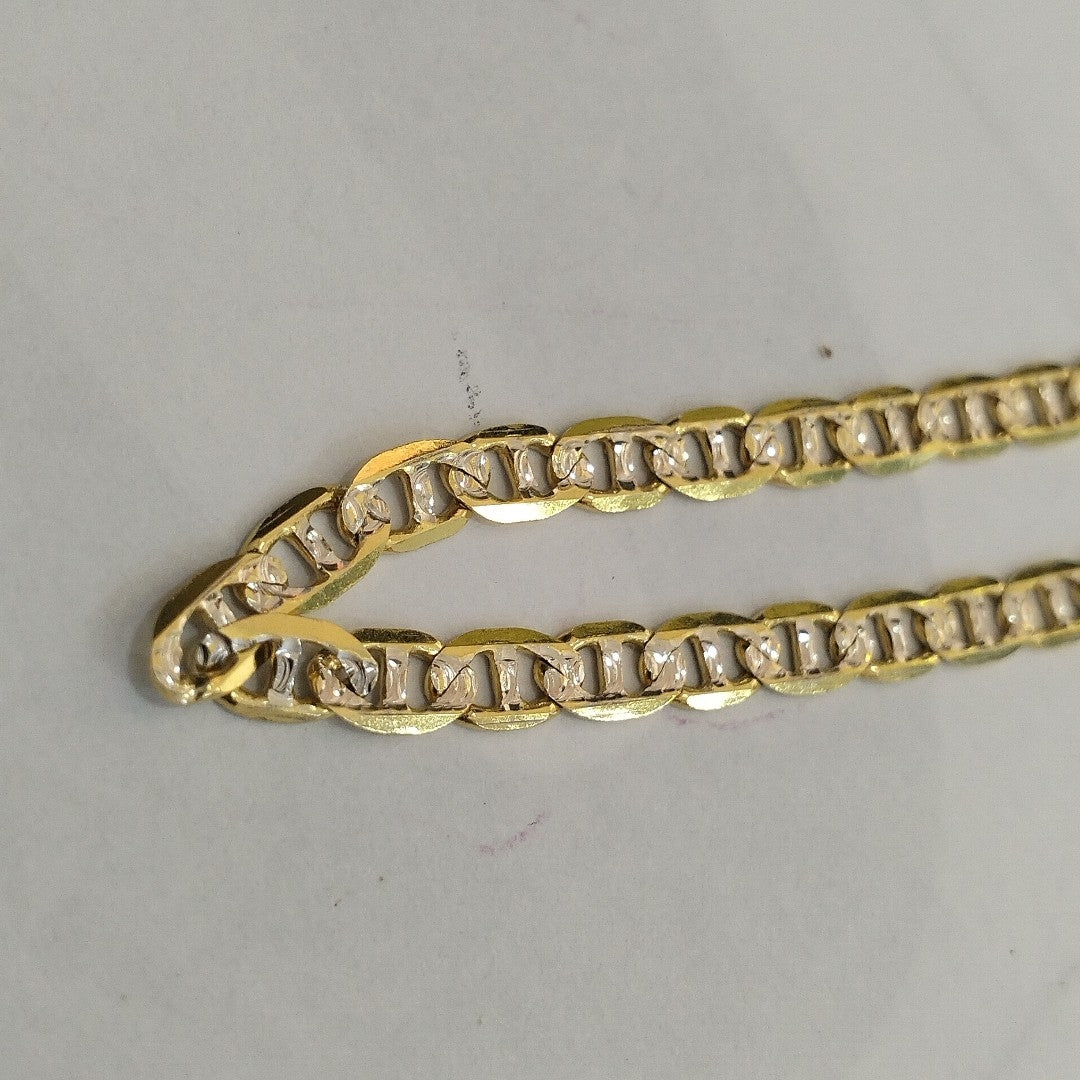 PULSERA TEJIDO MARINERO DIAMANTADO 4.5GR 18 CM (NUEVO)